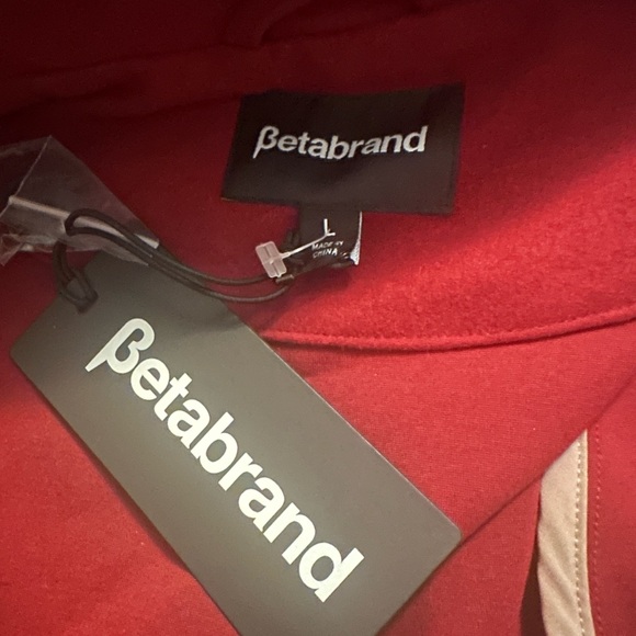 NWT Betabrand All Day Coat in Red Hooded Size L - Picture 4 of 5